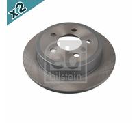 FEBI BILSTEIN 108468 Brake Disc Rear Coated Fits Jeep Cherokee Wrangler