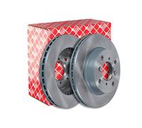 2x Brake disc Front Axle internally vented 108612 FEBI BILSTEIN for SUZUKI