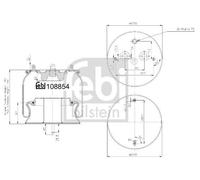FEBI BILSTEIN 108854 Boot, air suspension