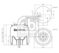 FEBI BILSTEIN 109190 Boot, air suspension