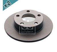 FEBI BILSTEIN 11398 Brake Disc Rear Coated 245mm Diameter Fits Audi A4 VW Passat