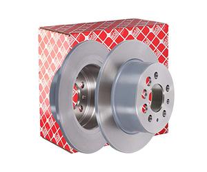 febi bilstein 11449 Brake Disc Set (2 Brake Disc) rear, full, No. of Holes 4