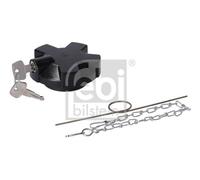 febi bilstein 11563 Fuel Filler Cap lockable, solid with gasket and chain, 1 unit