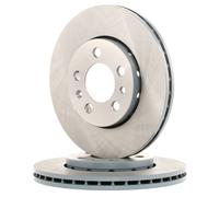 2x Brake Discs Pair Vented fits VW POLO 9N, Mk4, Mk5 Front 2001 on 256mm Set New