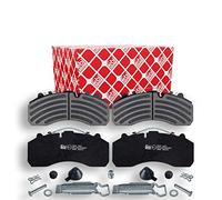 febi bilstein Brake Pad Set 16666 with additional parts – Pack of 4