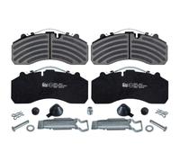 febi bilstein Brake Pad Set 16666 with additional parts – Pack of 4