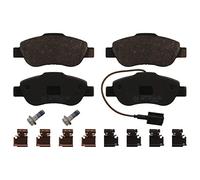 febi bilstein 16879 Brake Pad Set with additional parts, pack of four