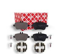 febi bilstein 16901 Brake Pad Set with fastening material, 1 unit | Compatible with: Mercedes Benz A-Class, B-Class Sports Tourer, CLA Coupe, GLA-Class, SLK