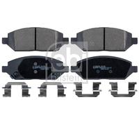 Brake Pads Set fits VAUXHALL VIVA C16 1.0 Front 16 to 19 042349235 1605324 Febi