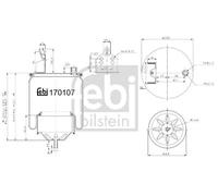 FEBI BILSTEIN 170107 Air Suspension Bellow Rear 228/169mm Outer Ø Fits VOLVO