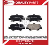 Brake pads Rear Axle 170285 FEBI BILSTEIN for TOYOTA AURIS COROLLA Saloon