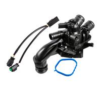 febi bilstein Thermostat 170321 with Housing, Gasket, Temp Switch & Cable – 1 piece