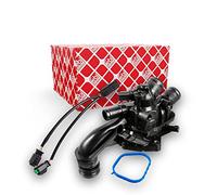 febi bilstein 170321 Thermostat with housing, gasket, temperature switch and connecting cable , 1 piece