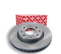 2x Brake disc Front Axle internally vented 170699 FEBI BILSTEIN for KIA