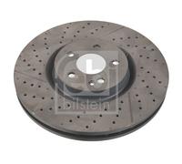 Brake Disc Single Vented fits MERCEDES A45 AMG W176 2.0 Front 13 to 18 M133.980