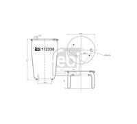 febi bilstein 172338 Air Suspension Bellows