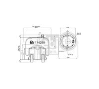 febi bilstein 174299 Air Spring Bellows with Steel Piston, Pack of 1