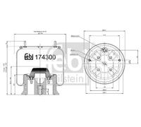 FEBI BILSTEIN 174300 Boot, air suspension