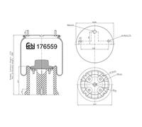 febi bilstein 176559 Air Suspension Bellows