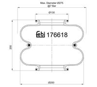 FEBI BILSTEIN 176618 Boot, air suspension