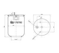 febi bilstein 176795 Air Suspension Bellows