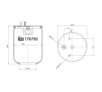 febi bilstein 176795 Air Suspension Bellows