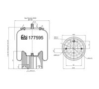 FEBI BILSTEIN BELLOW, AIR SUSPENSION
