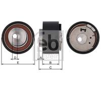 FEBI BILSTEIN 17769 Timing belt tensioner pulley