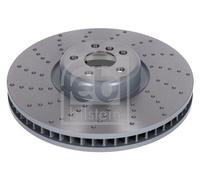 FEBI BILSTEIN 179592 Brake Disc Front Left N/S Vented Slotted/Perforated For BMW