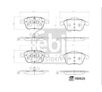 FEBI BILSTEIN 180626 Brake pad set