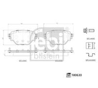 FEBI BILSTEIN 180630 Brake pad set