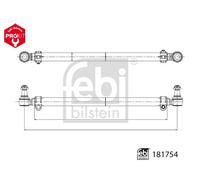 FEBI BILSTEIN 181754 Tie Rod Front Right O/S Driver Left N/S Passenger Fits DAF