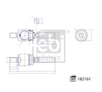 Febi Bilstein 182161 Front Inner Tie Rod 49008