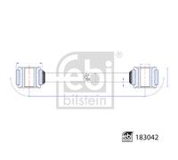 FEBI BILSTEIN 183042 Rod/Strut, stabiliser for MERCEDES-BENZ