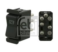 Electric Window Switch fits MERCEDES 190 W201 2.0 Front 82 to 93 M102.961 Febi