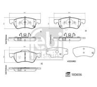 FEBI BILSTEIN 183656 Brake pad set