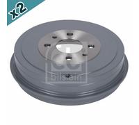 FEBI BILSTEIN 183929 Brake Drum Rear Right Left Fits Alfa Romeo 145 Citroen Fiat