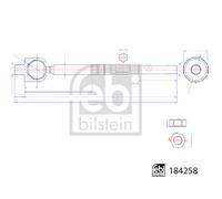 FEBI BILSTEIN 184258 Inner Tie Rod for OPEL,VAUXHALL
