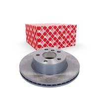 Febi Vented Brake Disc fits BMW 2 Series 3 Series 318 316 218 Hybrid 184662