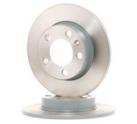 2x Brake Discs Pair Solid fits VW POLO Rear 2001 on 230mm Set 1J0615601P Febi
