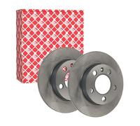 febi bilstein 18488 Brake Disc Set (2 Brake Disc) rear, full, No. of Holes 5