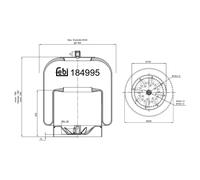 FEBI BILSTEIN 184995 Boot, air suspension