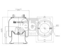FEBI BILSTEIN 185150 Boot, air suspension