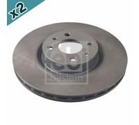 FEBI BILSTEIN 18546 Brake Disc Front Fits Alfa Romeo 155 Fiat Bravo Coupe Lancia