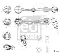 FEBI BILSTEIN 185590 Track Control Arm for BMW