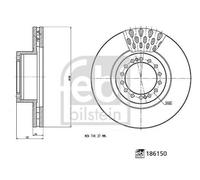 FEBI BILSTEIN 186150 Brake disc