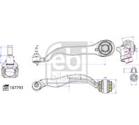 FEBI BILSTEIN 187793 Track Control Arm for MERCEDES-BENZ