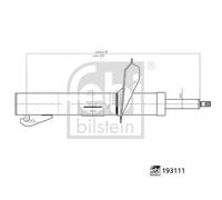 FEBI BILSTEIN 193111 Shock Absorber Front Right Fits Ford Tourneo Connect