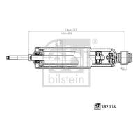 FEBI BILSTEIN 193118 Shock Absorber Suspension/Damping Fits Nissan Cabstar