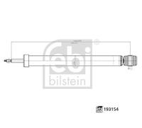 FEBI BILSTEIN 193154 Shock Absorber Rear Right Left Fits Ford B-Max Fiesta